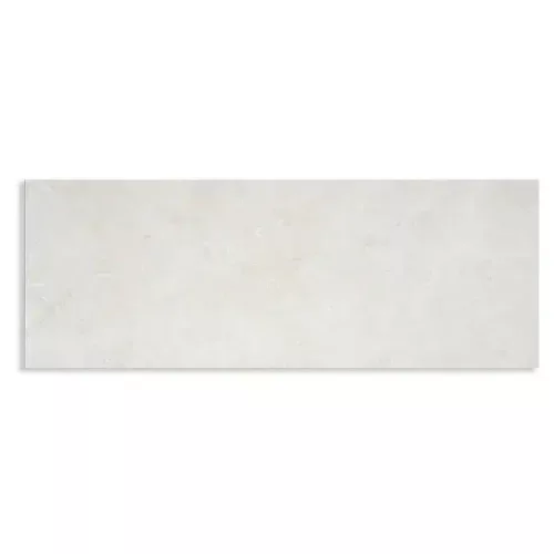 Baldosa para baños y cocinas imitación piedra Amalfi Blanco 33.3x90 Mate Rec