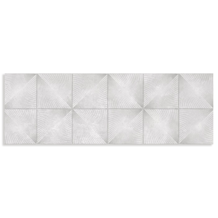 azulejo con texturas Cris Rombo Silver 20x60 Mate