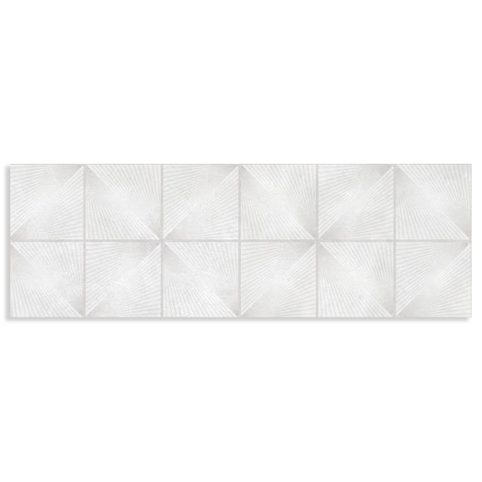 azulejo con texturas Cris Rombo White 20x60 Mate