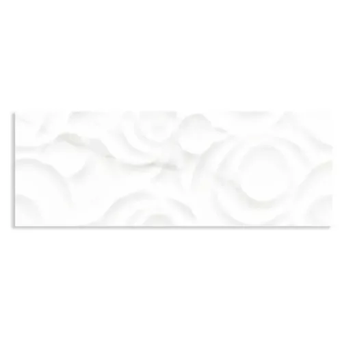 Azulejo Aurea Blanco Relieve 30X90 Brillo Rec - Cocinas y Baños