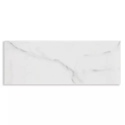 Azulejo marmoleado Carrara Blanco 15x40 para interior