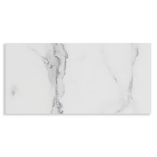 Azulejo marmoleado Carrara Blanco 7.5x15 Brillo para interior