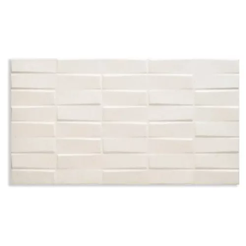 Azulejos Cemento Creta Decor Blanco 33X60 Mate Rec para interior