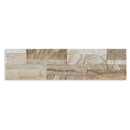 Azulejo de Piedra Natural Fachaleta Sandstone 15x60 Mate para interior y exterior