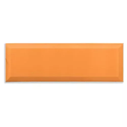 Azulejo Loft Naranja 10x30 Brillo Bis fabricado en Pasta Roja