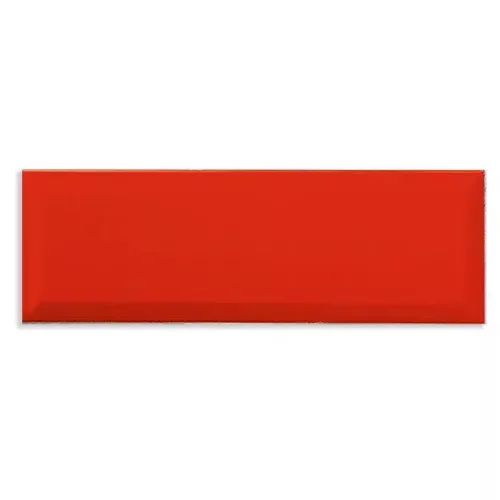 Azulejo Loft Rojo 10x30 Brillo Bis fabricado en Pasta Roja