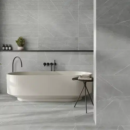 Azulejo Gris Alure Mosaic Grey 33.3x100 Satinado para interior como cocina y baño