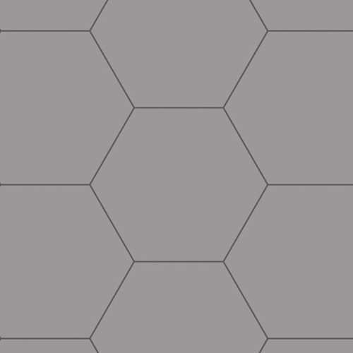 porcelánico gris en formato hexagonal Basic Hex Grey