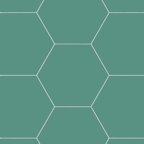 azulejo verde hexagonal Basic Hex Kale