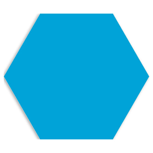 baldosa hexagonal en color azul Basic Hex Niagara