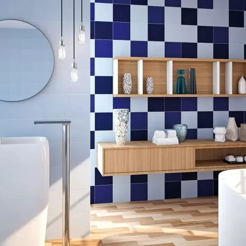 Azulejos para baños Carpio Azul Fuerte