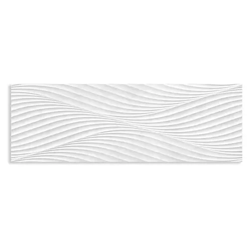 Azulejo gris para paredes de cocinas y baños Donna Silver Decor 33.3x100 Mate Rec