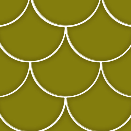 azulejos escamas de pez Escama Avocado 15.5x17 Brillo