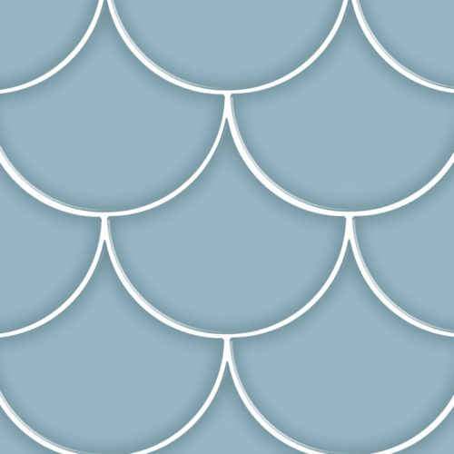 azulejos originales paredes Escama Blue 15.5x17 Brillo