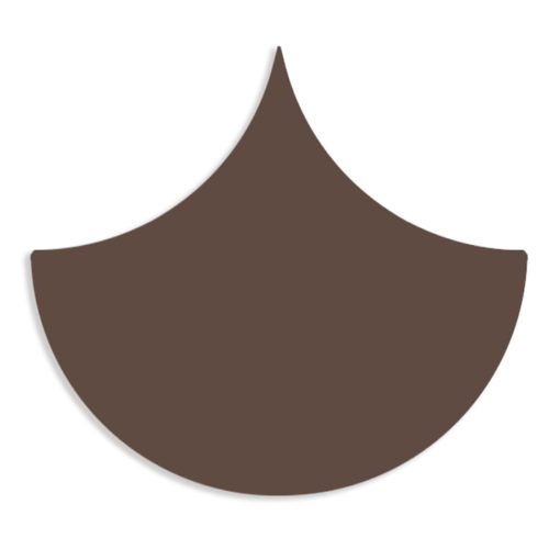 Azulejo escama marron Escama Chocolate 15.5x17 Mate
