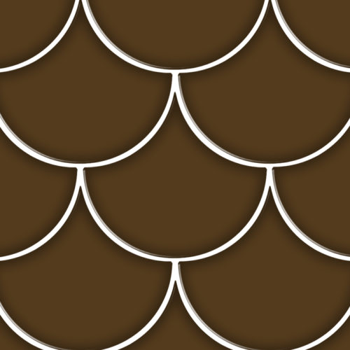 azulejos escamas de pez Escama Mocca 15.5x17 Brillo
