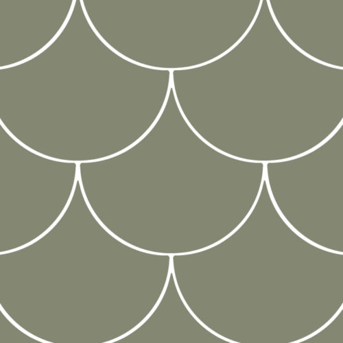 azulejos escamas de pez Escama Olive 15.5x17 Mate