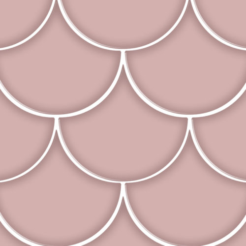 azulejos escamas de pez Escama Pink 15.5x17 Brillo