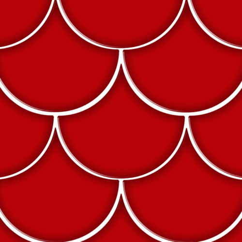 azulejos escamas de pez Escama Red 15.5x17 Brillo