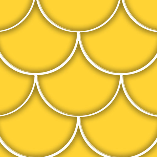 azulejos escamas de pez Escama Yellow 15.5x17 Brillo