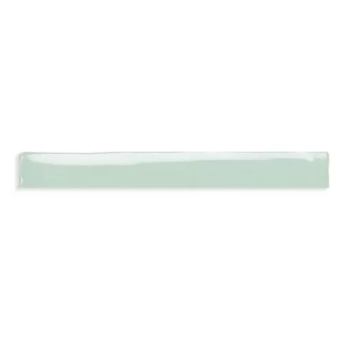 Azulejo verde Fado Edge Stick Acqua 1.5x13 Brillo