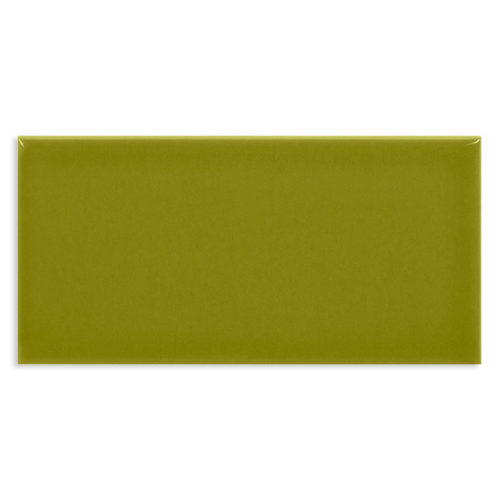 azulejo verde Liso 7.5x15 Avocado Brillo