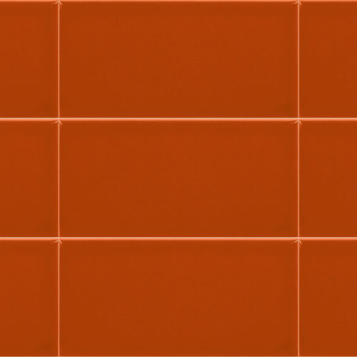 azulejos naranja para cocina Liso 7.5x15 Burnt Orange Brillo