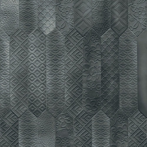 azulejo gris textura OPTICS ANTRACITE DECOR
