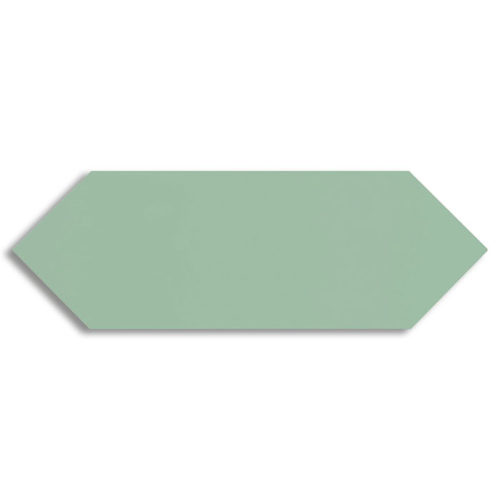 azulejo tipo metro Picket Green 10x30 Brillo