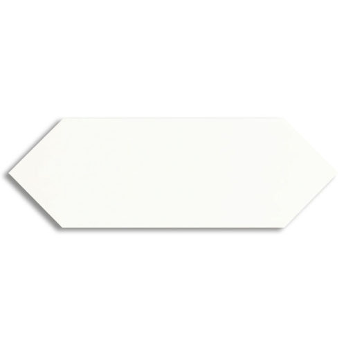 azulejo blanco tipo metro Picket White 10x30 Brillo
