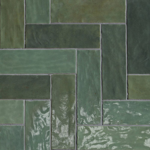 Riad Green 6.5x20 Brillo - Azulejos Monocolor