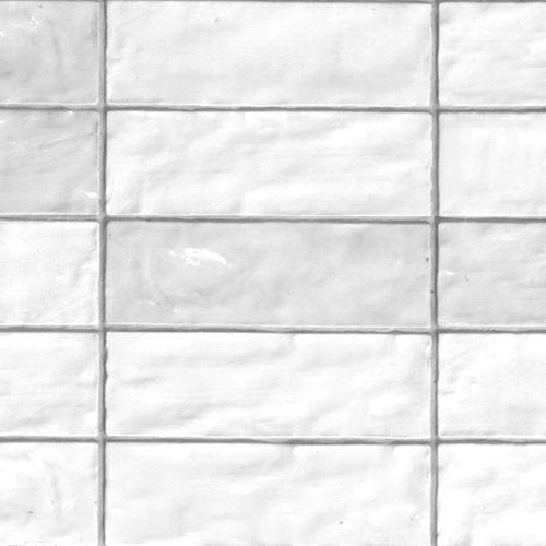 Riad White 6.5x20 Brillo - Azulejos Monocolor
