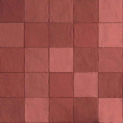 Sahn Red 10x10 Mate - azulejos baños