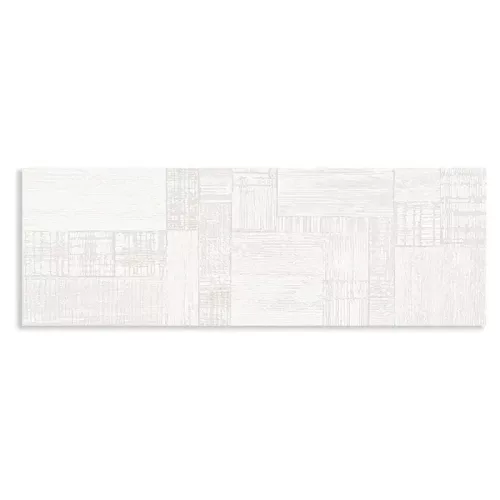 Azulejo decorativo Salines Decor White 33.3x100 Mate Rec