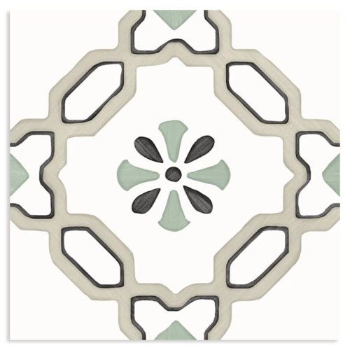 azulejo cocinas hidraulico Tanger Sand Lily 12.3x12.3 Mate