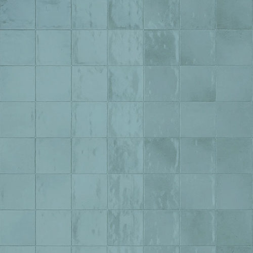azulejos verde agua para interiores ZELLIGE AQUA 10X10 BRILLO